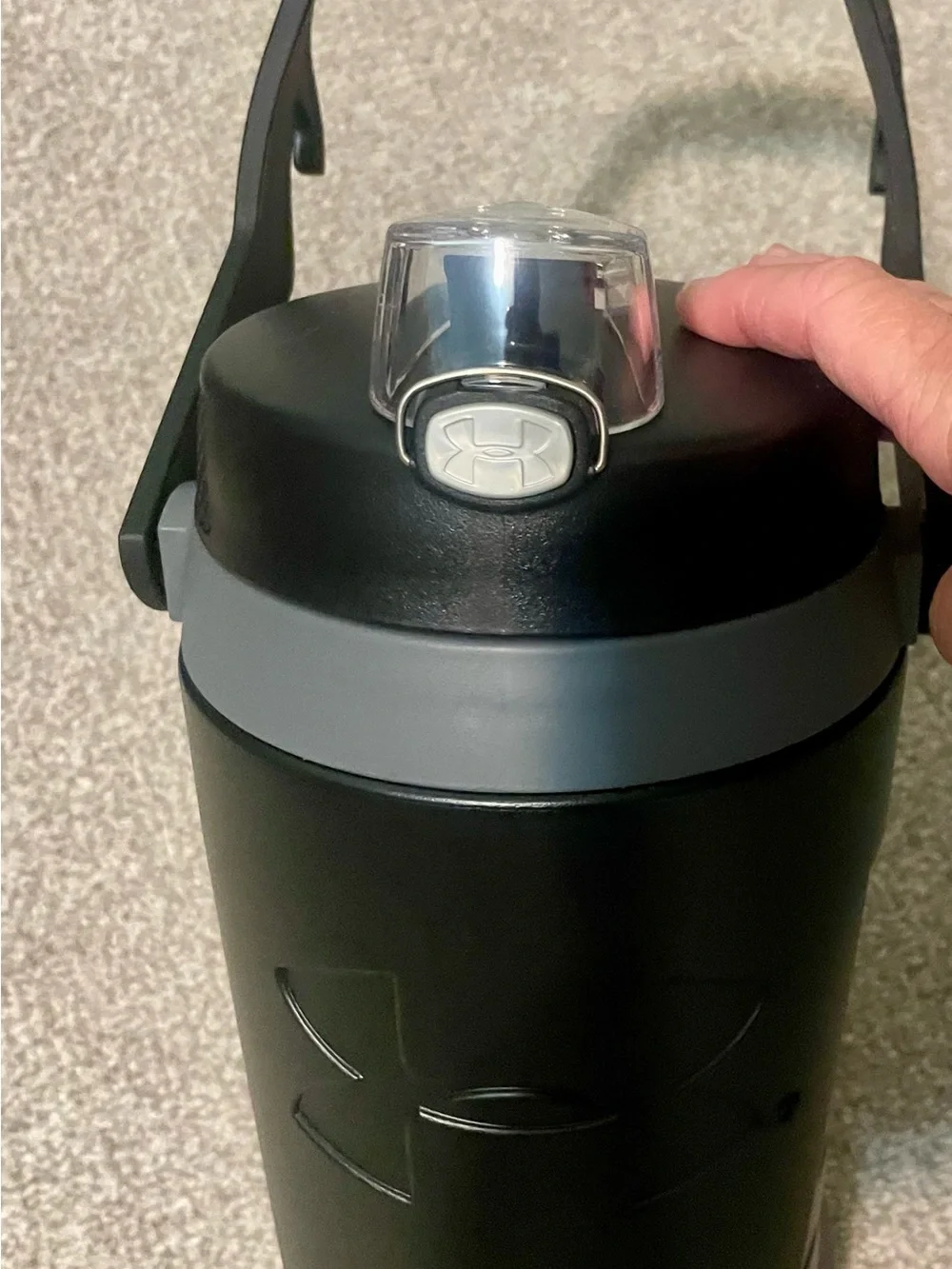 Under Armour Black and Gray Foam Insulated Water Jug